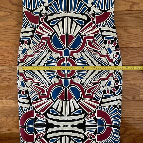 Sea New York Midi Sheath Dress Women 10 Multi-Color Laser Cut Geometric Print - Picture 9 of 12